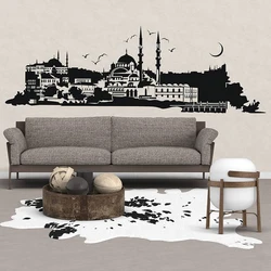 Istanbul Wall Decals Hagia Sophia Decor Art Vinyl Stickers Turkey Skyline City Church Wallpaper Mosque Islamic Sea Mural LL897