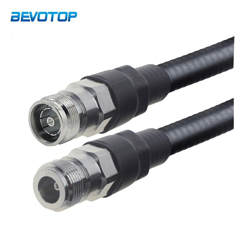 

4.3-10 Mini DIN Female to N Female Connector 1/2 50-9 Feeder Line Super Flexible RF Coaxial Pigtail Cable Extension Cord Jumper