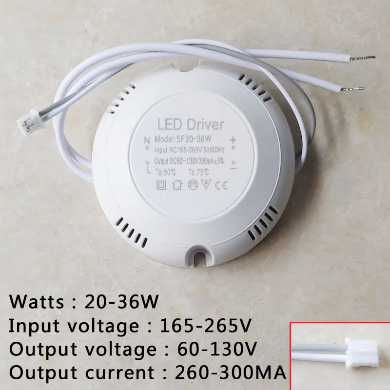 Đèn Lái AC165-265V DC 24-80V 60V-130V Cường Quốc Cung Cấp Ánh Sáng Máy Biến Áp Cho Đèn LED đèn Ốp Trần Đèn 8W 12W 18W 24W 36W