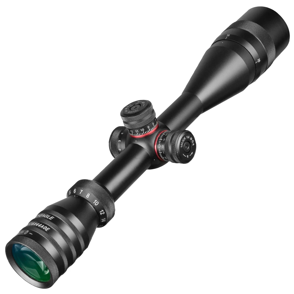 4-16X44 AOE Hunting Tacticle Riflescope Red Green Mil Dot Reticle Illuminated Outdoor Precision Socpe Sniper