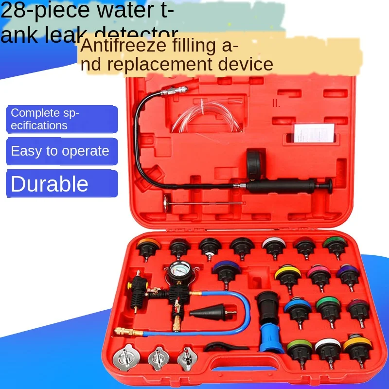 

Auto Water Tank Pressure Leak Tool Pressurizer Antifreeze Liquid Replacement Filler Gauge Detector