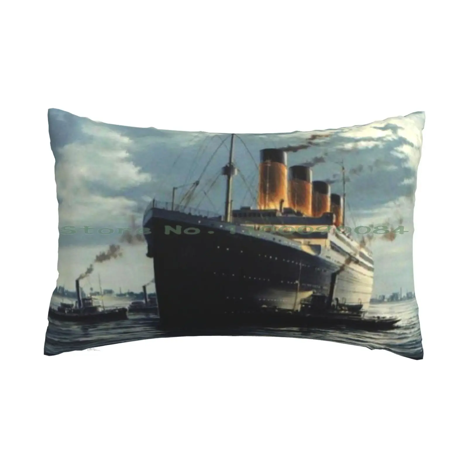 Titanic On Ocean , Oil Based Paint Pillow Case 20x30 50*75 Sofa Bedroom Berlin Airport Berlin Brandenburg Baggage Tag Luggage