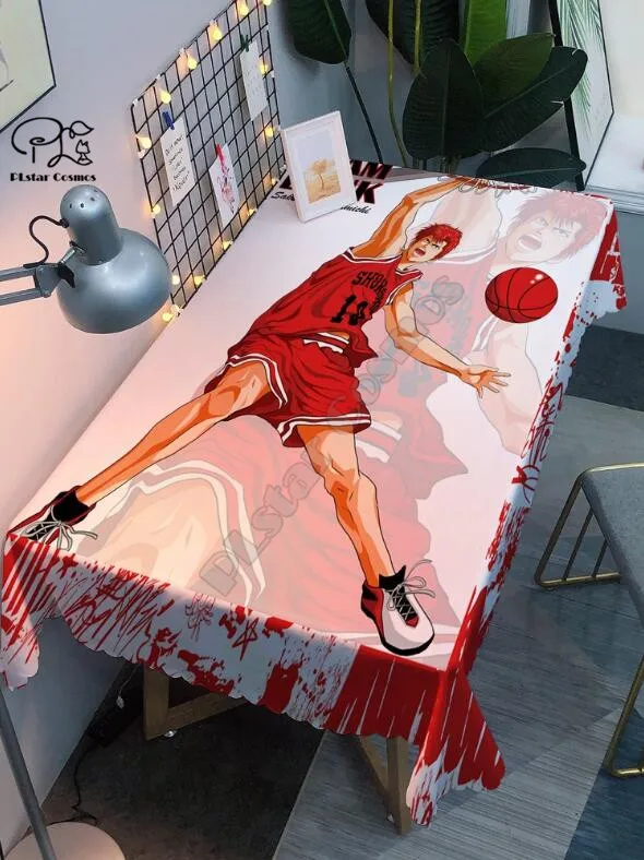 Slam Dunk Tablecloth 3D printed Square/Rectangular Dust-proof Table Cover For Party Home Decor TV Covers