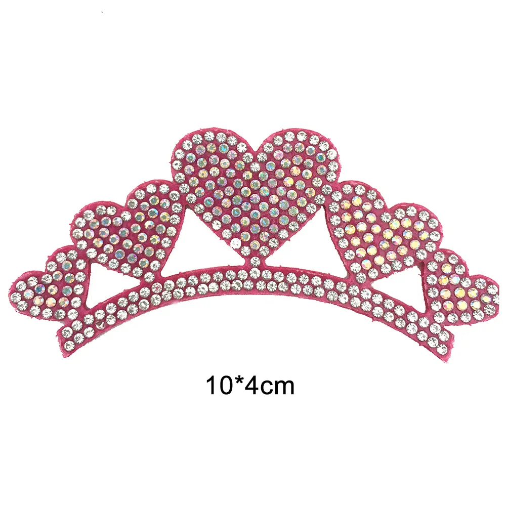 10 Stück/Set Mehrstilige Filz-Applikationen mit Diamantkrone für DIY-Stirnbänder und Weihnachtsmützen-Zubehör – Detail 2