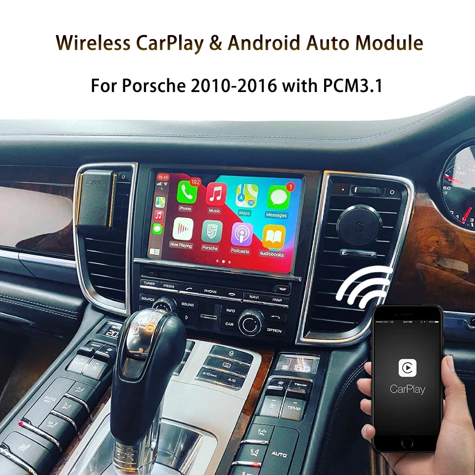 

Activate Apple CarPlay Airplay For Porsche PCM3.1 Radio Wireless Android Auto Waze Google Siri Front Rear Cameras