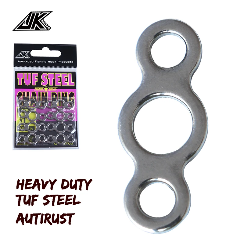 Anillo de aparejo JK para jig head – Acero inoxidable 304 para agua salada - imagen 2