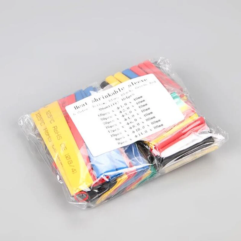 127/164/328pcs Heat Shrink Tube Thermoresistant Tube Assorted Kit Insulation Termoretractil Shrink Wrapping Electric Wire Cable