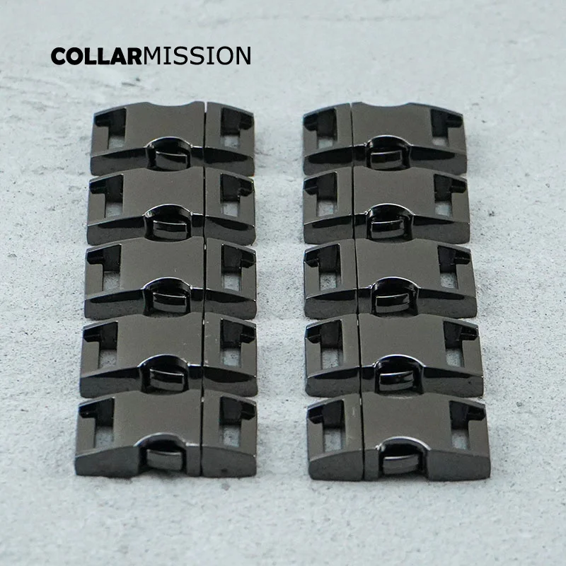 

50pcs/lot Metal side release buckle durable hardware for paracord security lock pet collars diy part Zinc Alloy CK15QH02