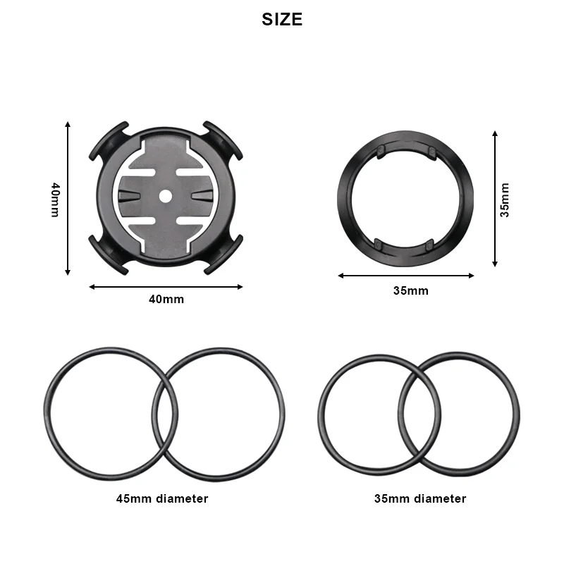 Soporte de plástico para ordenador de bicicleta, cronómetro para bicicleta de montaña, velocímetro para ciclismo de carretera, serie Garmin Edge