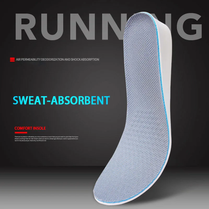 Insoles Height Increasing For Men / Women / 1.5 / 2.5 / 3.5cm Invisiable Arch Orthotic Support Shock Absorbing Insoles EVA Mater