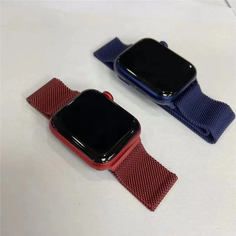 Cinturino ad anello in metallo per cinturino Apple Watch 44mm 42mm 40mm 38mm 45mm 41mm cinturino magnetico in acciaio Correa per serie iwatch 7 SE 6