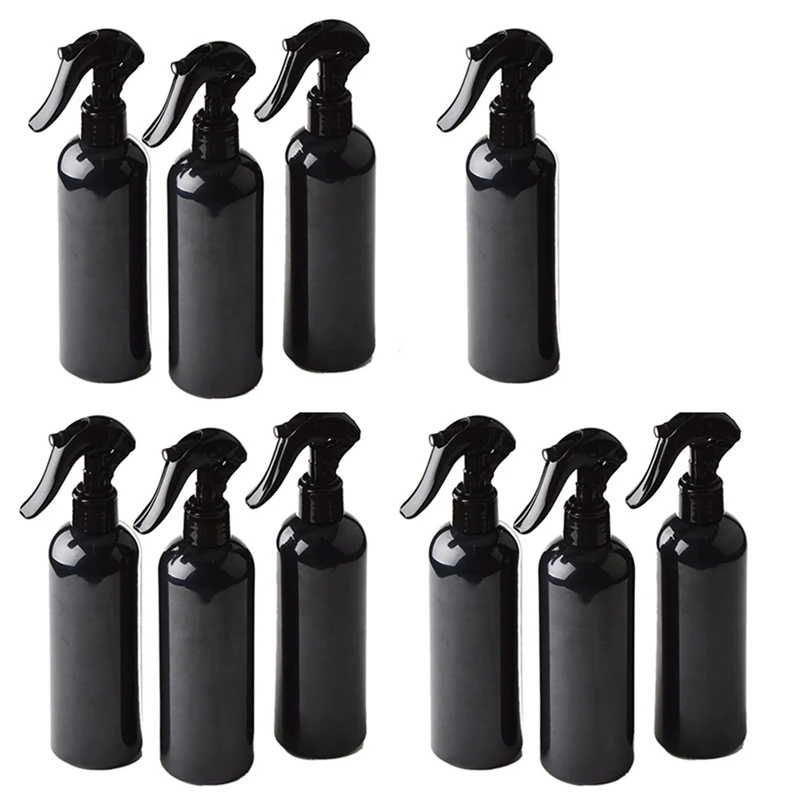 10Pcs Multifunctional 300ML Plastic Spray Bottle Trigger Sprayer Essential Oil Perfume Container Portable Hair Tools Water Spray