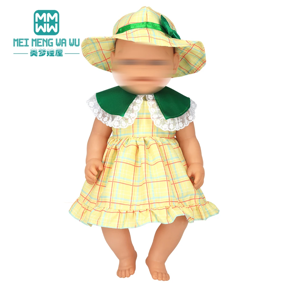 Clothes for dolls fits 43-45cm baby new born doll accessories Fashion dress, jacket suit