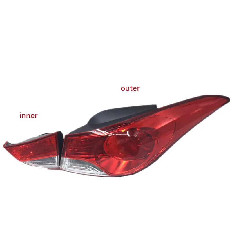 Car led tail light turn signal reverse brake light for Hyundai elantra 2012-2015 rear lamp Assembly автомобильные товары