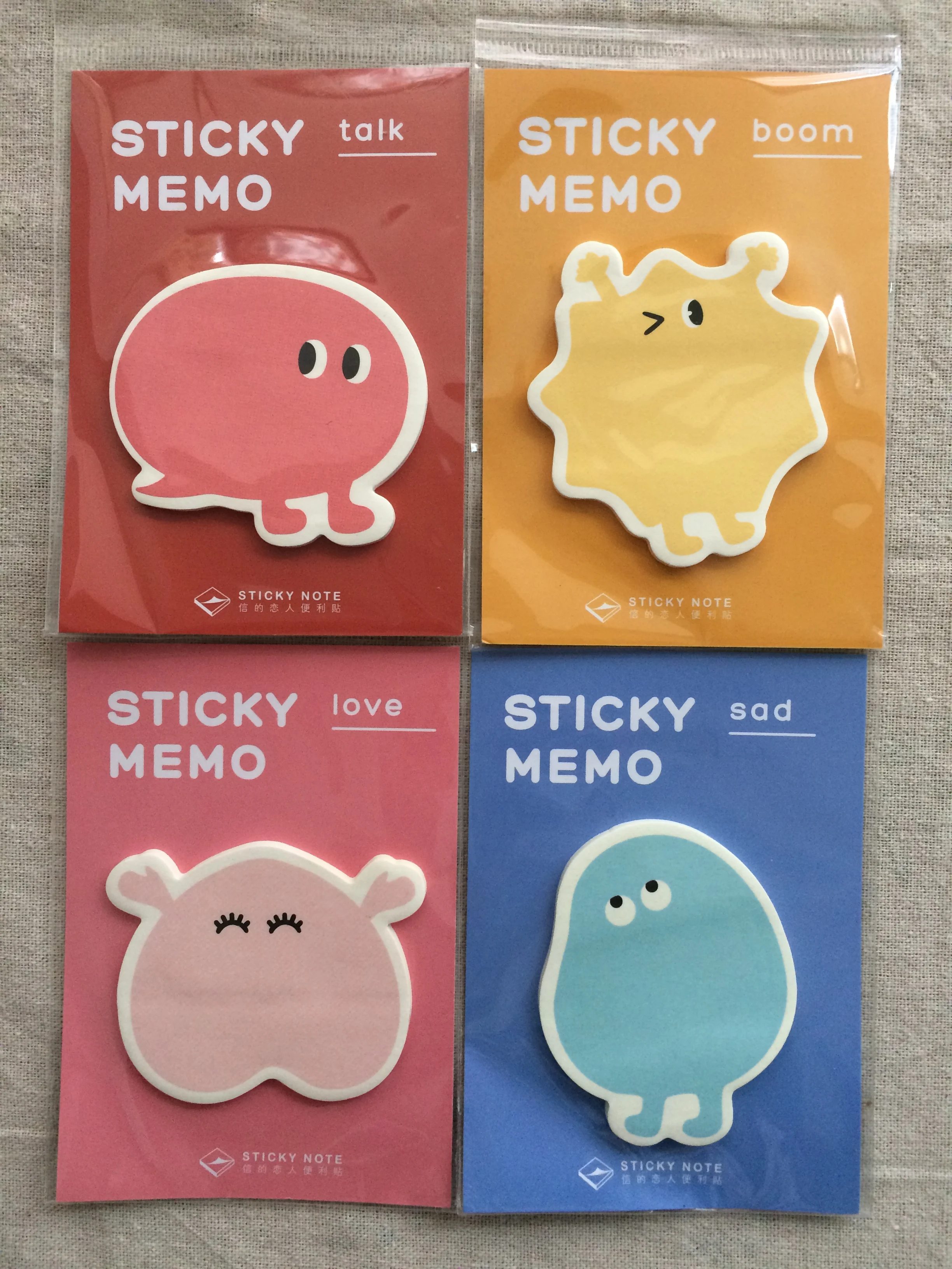 อารมณ์ที่แตกต่างกัน Sticky Note Memo Pad (1Pack)