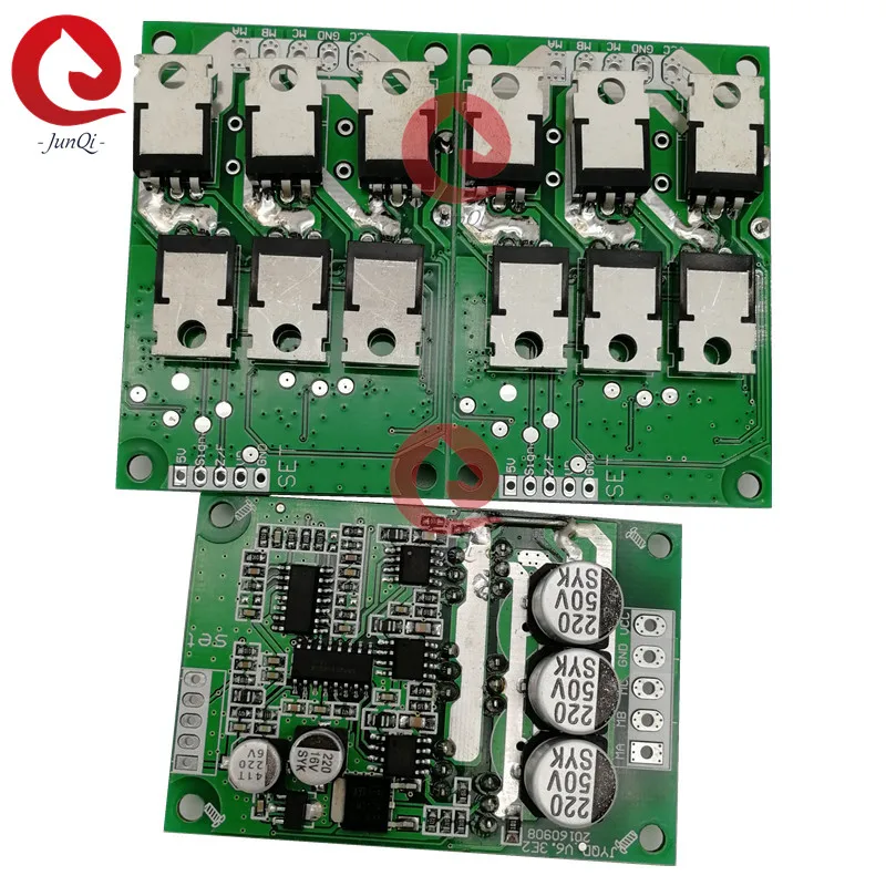 3pcs of JUYI JYQD_V6.3E2 DC Brushless Motor Drive Control Board 12V 24V 36V 500W DC 15A function demo board for sensorless motor