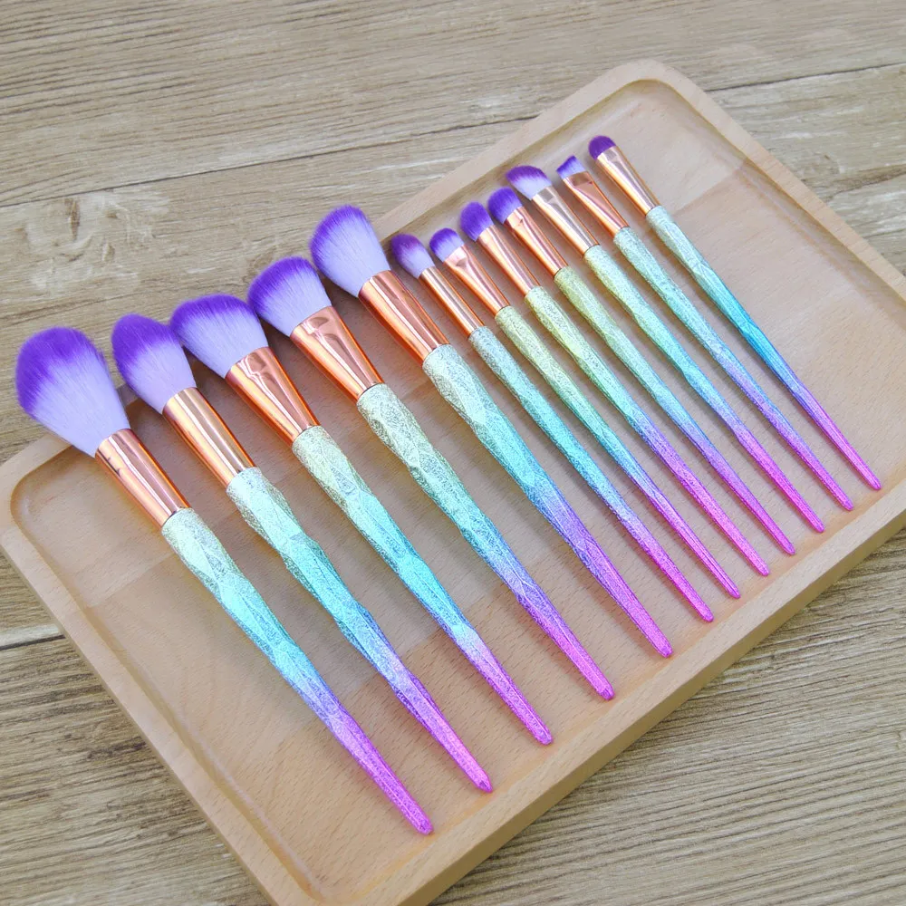 12 unicorn scrubs makeup brush set 12 sets of blush brush foundation makeup tools