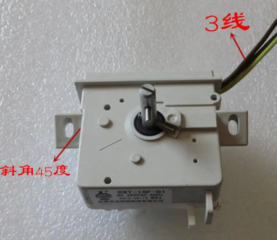 مؤقت أجزاء الغسالة بأذنين مائلة DXT-15F-D1 3 دبابيس
