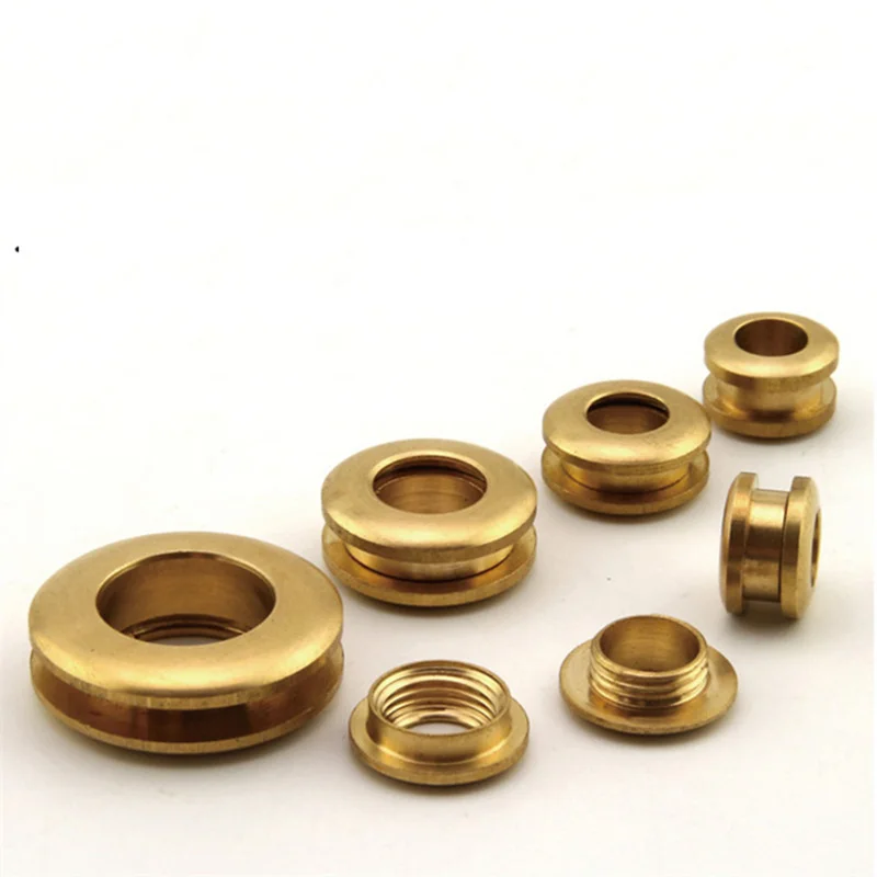 1PCS 28*15mm Brass Gas Hole Grommets Screw Threaded Connection Eyelet DIY Bag Belt Part Hardware Leather Craft Handmade Buckle