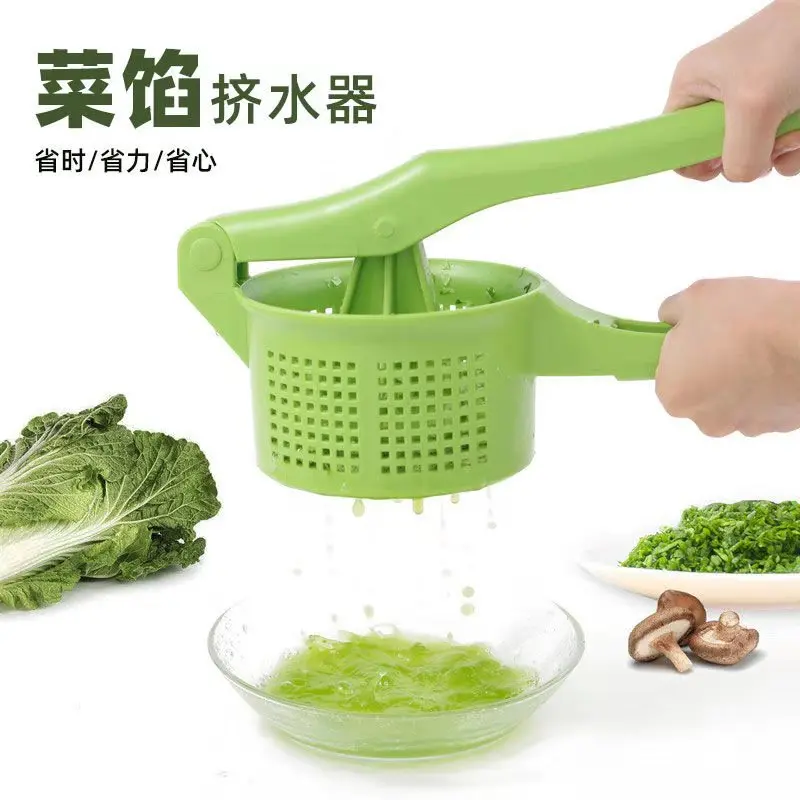 Kitchen Squeezer Vegetable Dehydration Vegetable Stuffing Hand Pressing Type Dumplings  Household Wring out Juice Extractor