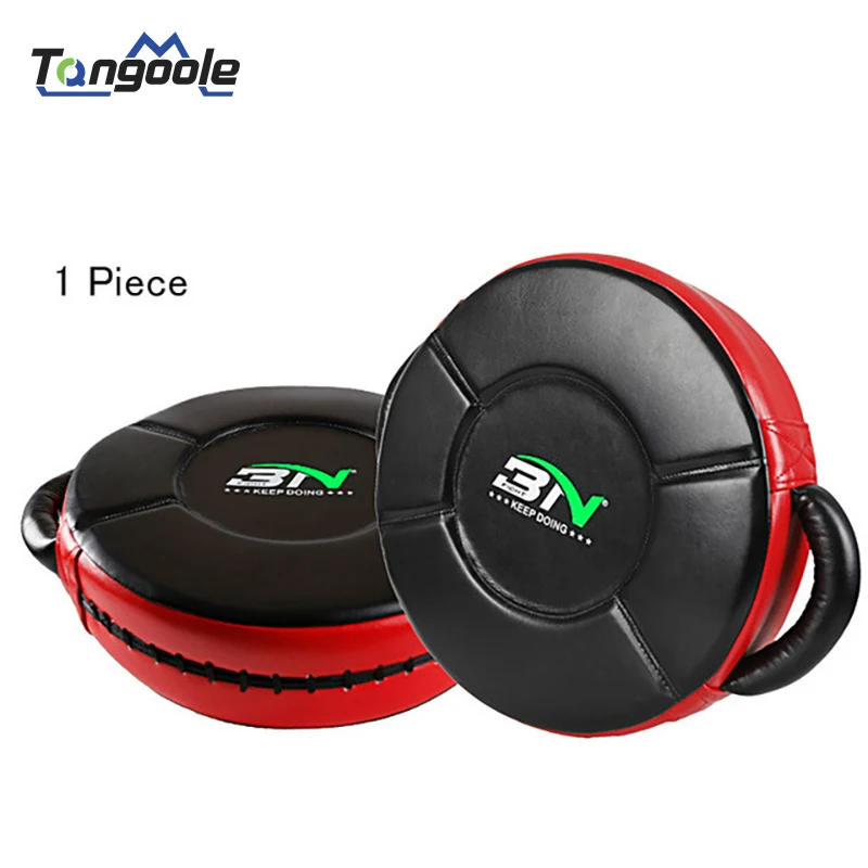 

BN Micro PU Weighted Round Shield Taekwondo MMA Muay Thai Boxing Pads Sparring Training Martial Arts Punching Focus Target