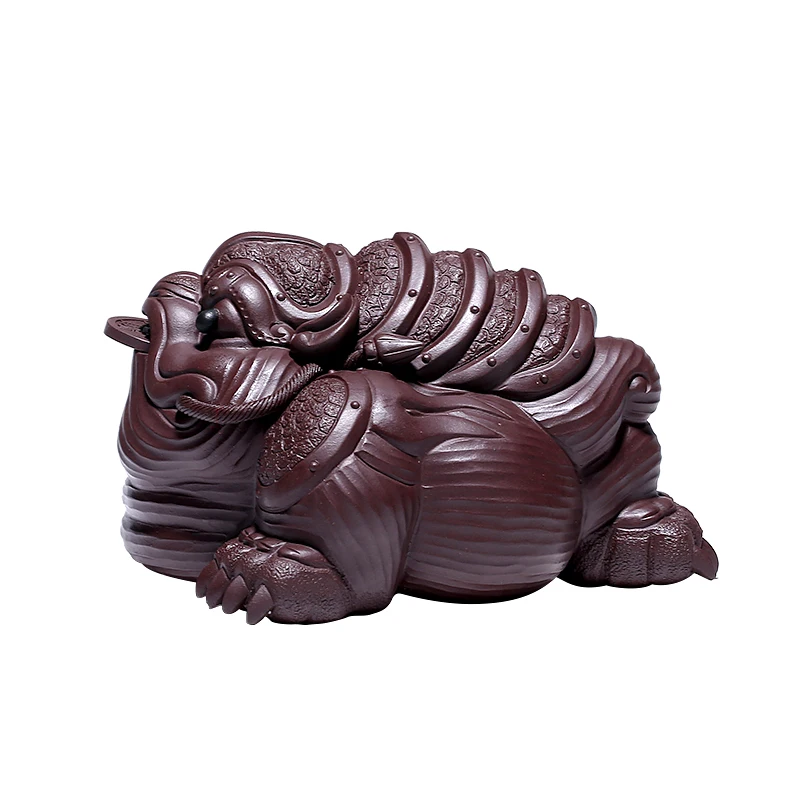 |of yixing purple clay sculpture large tea pet tea furnishing articles craft tea play three general pure gold toad toad