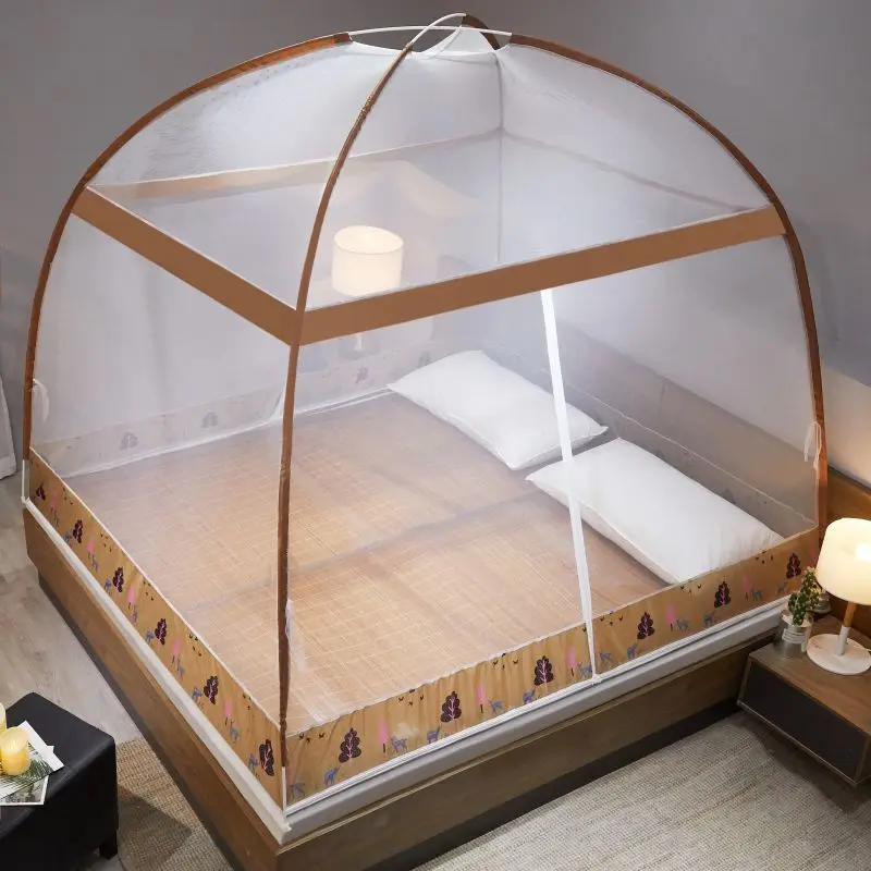 

Encrypted Thickened Yurt Mosquito Nets Free Installation of Anti-mosquito Household Outdoor Camping Mosquito Nets