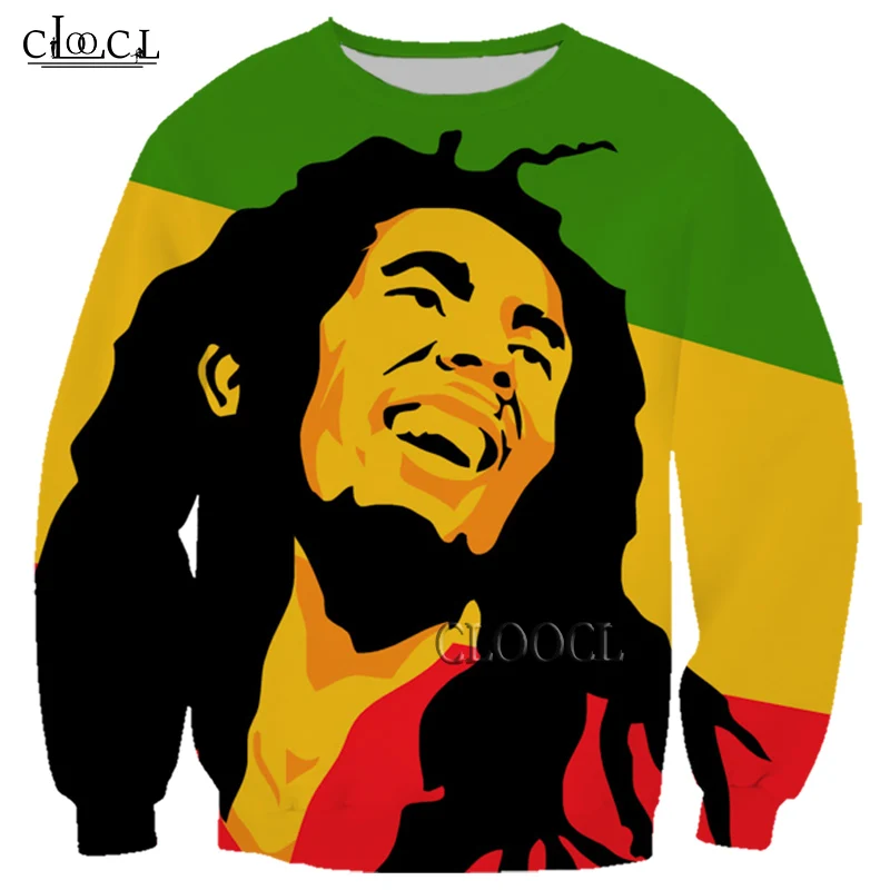 CLOOCL Singer Reggae Creator Bob Marley 3D Print Men Women Sweatshirts Fashion Streetwear Harajuku All-match Tops Drop Shipping