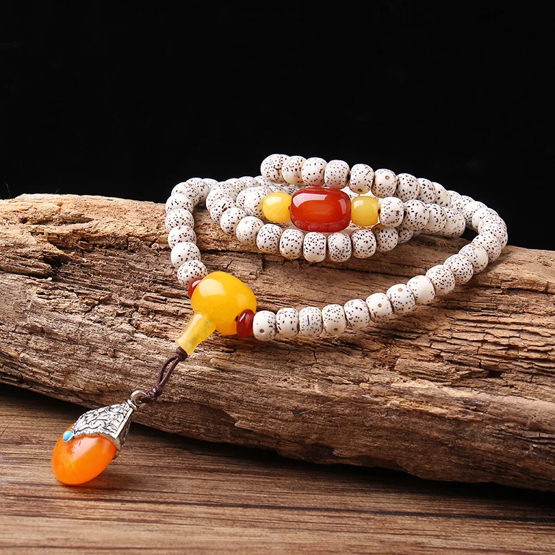 Hainan Xingyue Bodhi 108 Buddha bead Fan Ye same Buddha bead hand string couple Xingyue Bodhi Seed Bracelet