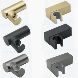 Gancio per doccia a mano nero opaco o cromato o oro spazzolato o grigio supporto per doccia supporto per bagno supporto per doccia gancio SV078