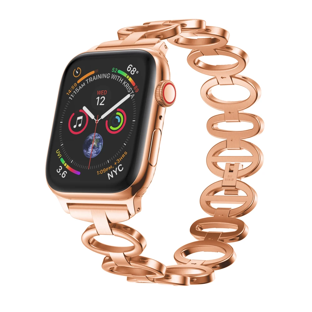 metal strap for Apple watch band 44mm 40mm 45mm 41mm 42mm 38mm series 6/5/7/SE/4/3/2 link bracelet for iwatch wristbelt