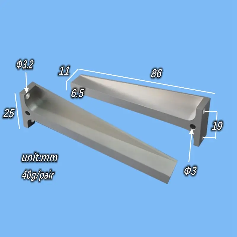 1 Pair CNC Duralumin Engine Mounting Bracket For Nitro Engine RC Airplanes Parts Model