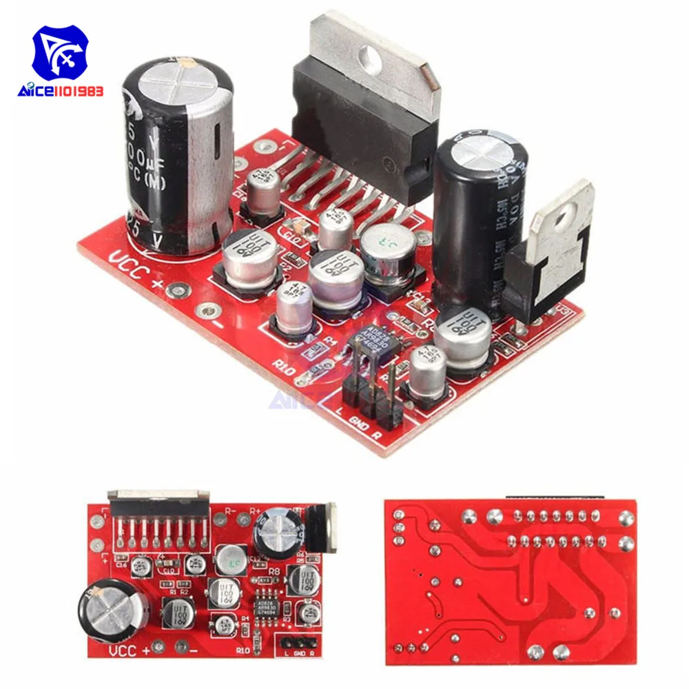 diymore TDA7379 Audio Amplifier Module DC 9 -17.5V 39W*2 Stereo Audio Amplifier Board AD828 Preamp Board for Bluetooth Speaker