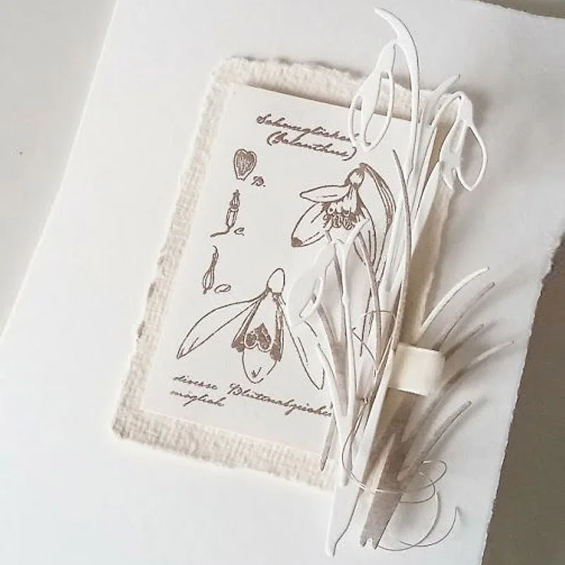 Campanula Flower Metal Cutting Dies Flowers Die Cuts For DIY Scrapbooking Album Decorative Embossing Craft Cards Making 2024