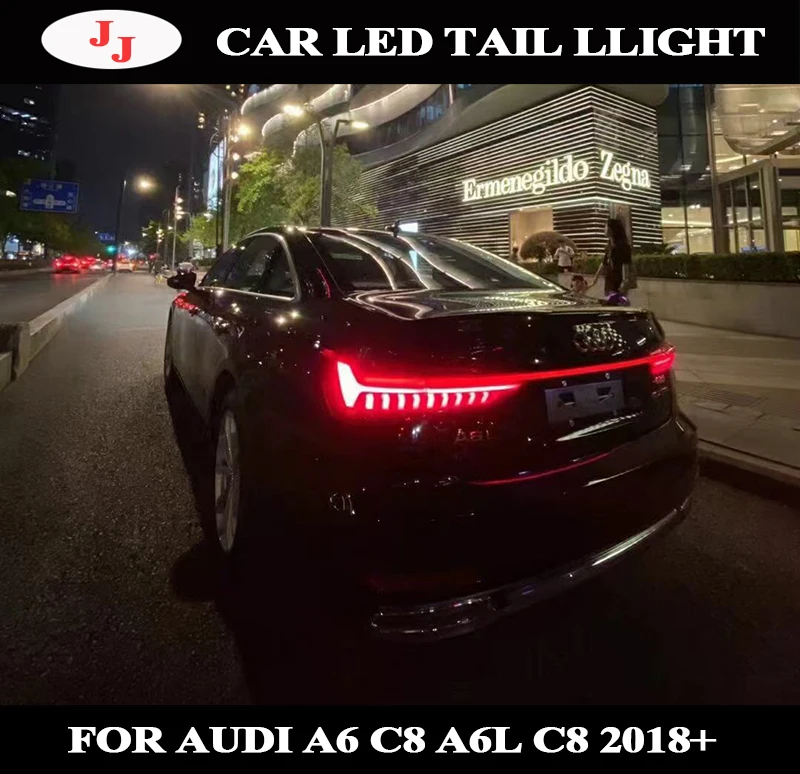 

Led Tail light For Audi A6 C8 2018+ Tuning parts Rear LED Lamp taillight High quality Through taillight