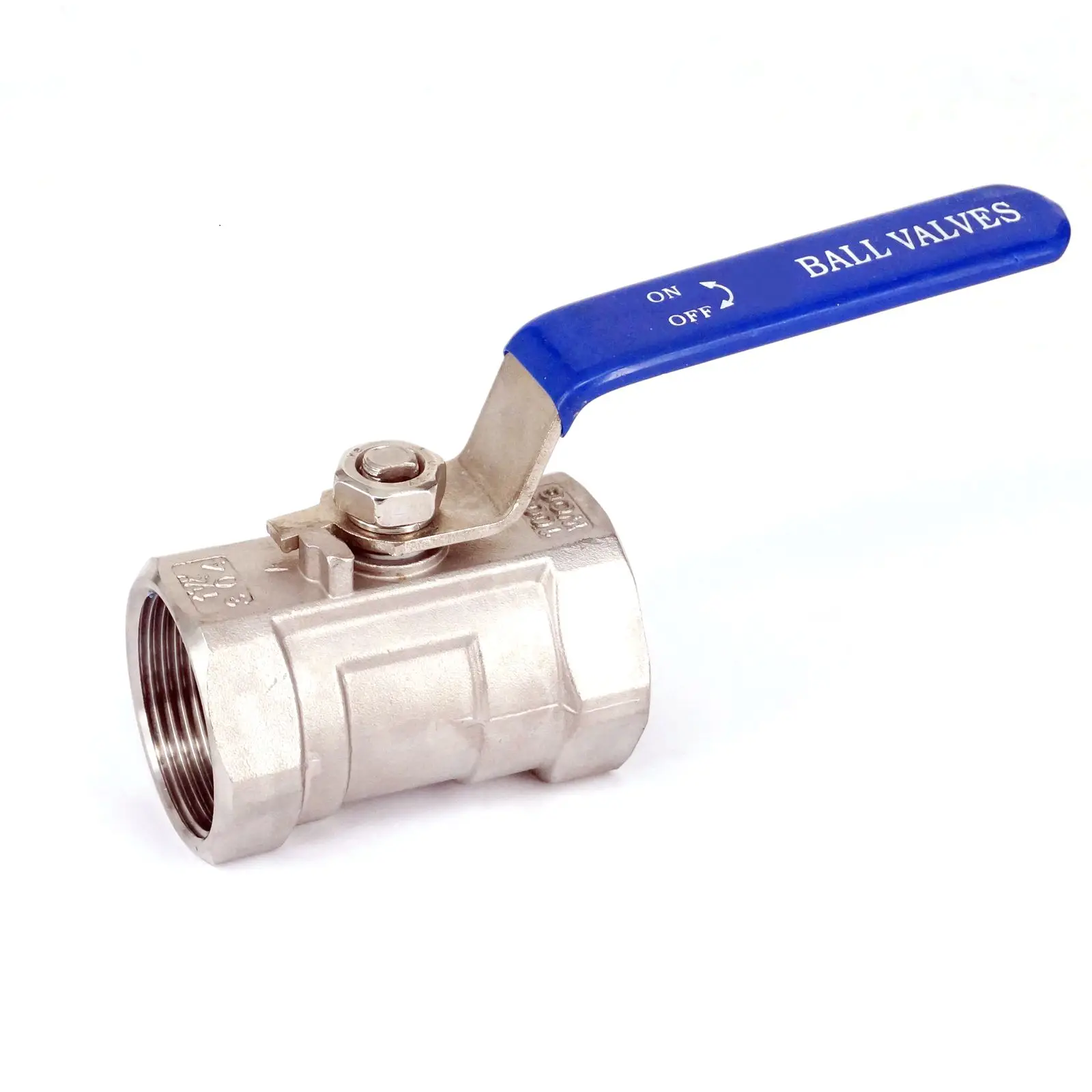 

DN50 2" BSP Female Thread 304 Stainless Steel 1-piece Reduced Bore Ball Valve oil water air 229 PSI