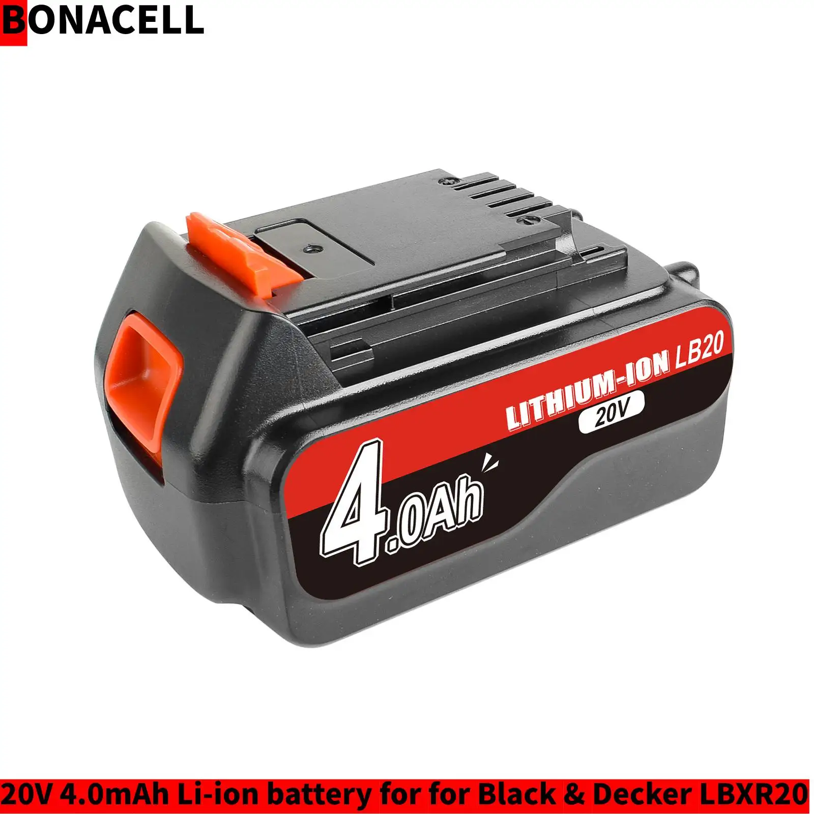 

Bonacell 4.0Ah LB20 Li-Ion Battery for Black & Decker LBXR20 LB20 LBX20 ASL186K BDCDMT120 CHH2220 LD3K220 LPP120 LST120 L10