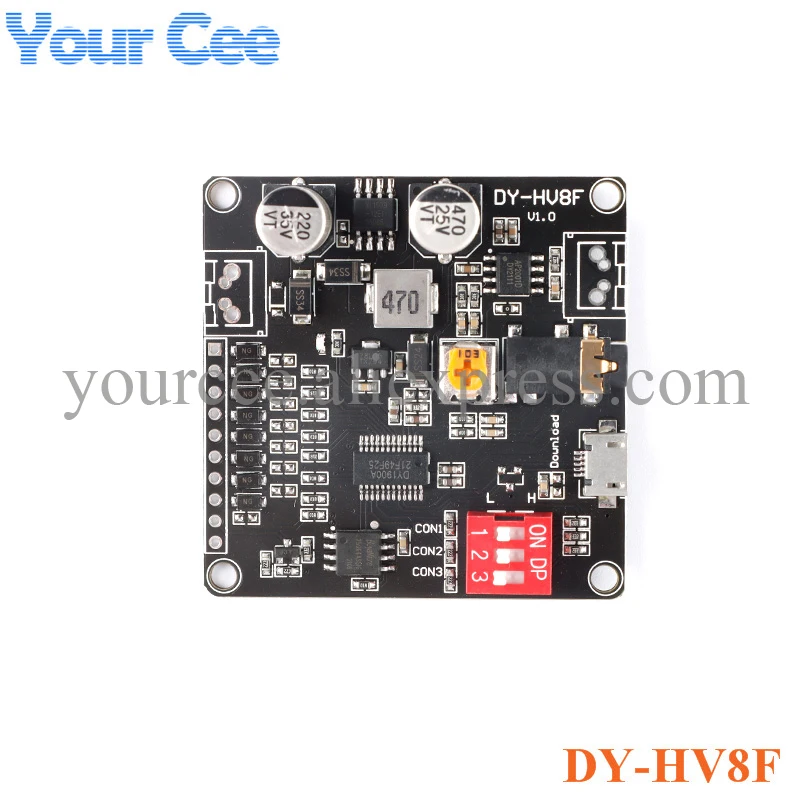 DY-SV17F DY-SV5W DY-SV8F DY-HV20T DY-HV8F DY-SV19R Voice Playback Module MP3 Music Player UART I/O Trigger Amplifier Board