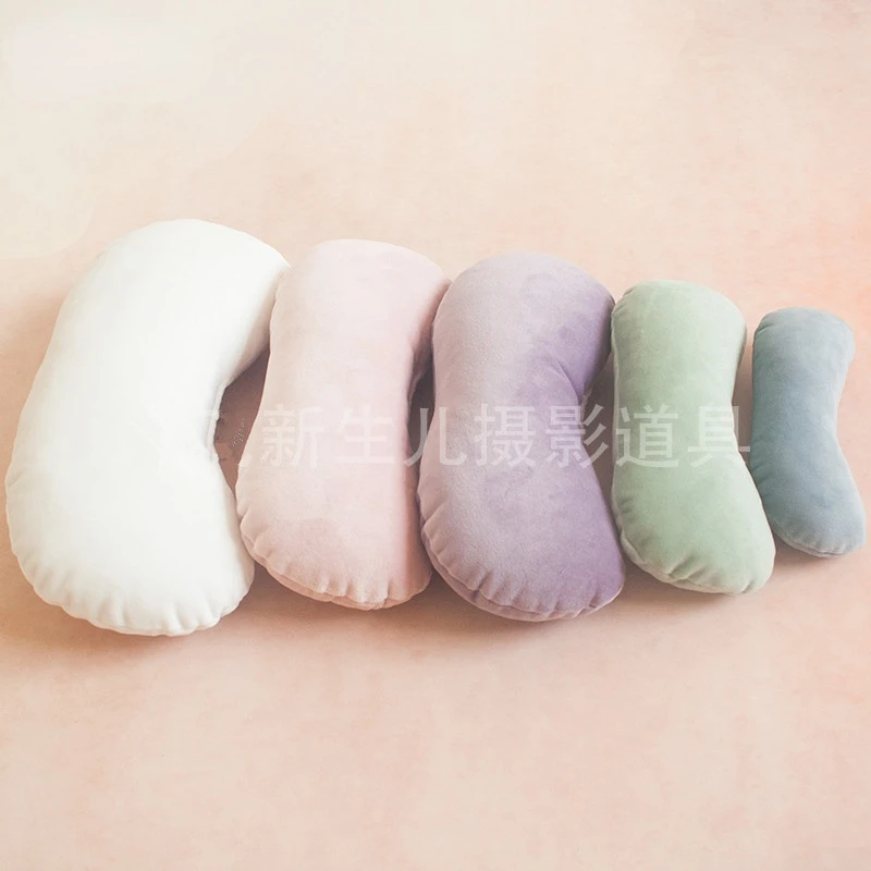 

High Quality Newborn Photography Prop Posing Beans Bag ,5 set Baby Bone/Crescent Pillow Newborn Infant Positioner