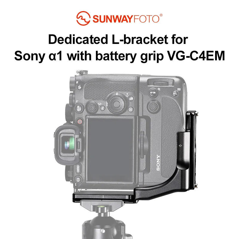 SUNWAYFOTO PSL-a1G L Bracket for Sony a1 with Battery Grip VG-C4EM Quick Release Plate Arca Swiss RRS Compatible Accessories