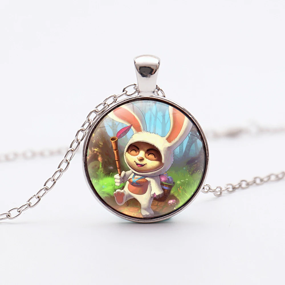 Hot Game League Of New Legends Necklace Kawaii Teemo The Swift Scout Pendant Jewelry LOL Fans Gifts