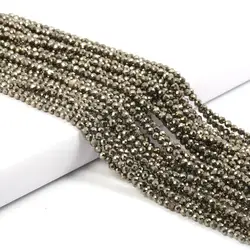 Small Beads Natural Stone Beads Chalcopyrite 2 3mm Section Loose Beads for Jewelry Making Necklace DIY Bracelet Accessories