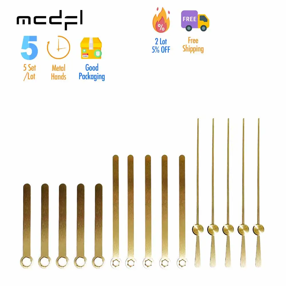 MCDFL Hands Set for Clocks Wall Clock Children Quartz Movement Motor Making Kit Arrows Watch Repair Home Room Decoration Luxury