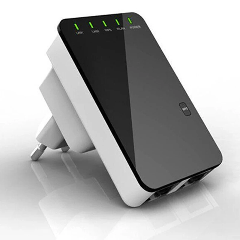 Ripetitore Wifi Wireless Router Extender AP Booster amplificatore LAN Client Bridge IEEE802.11b / g / n spina ue Wi fi Roteador