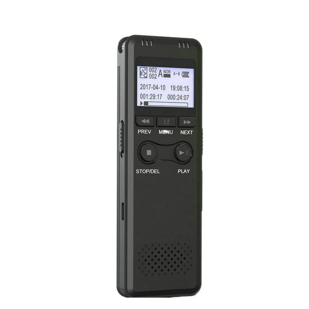 Telele32GB 64GB Voice Activated Mini Digital Voice Recorder Pen PCM Recording Dual MIC Denoise HIFI MP3 Professional Dictaphone