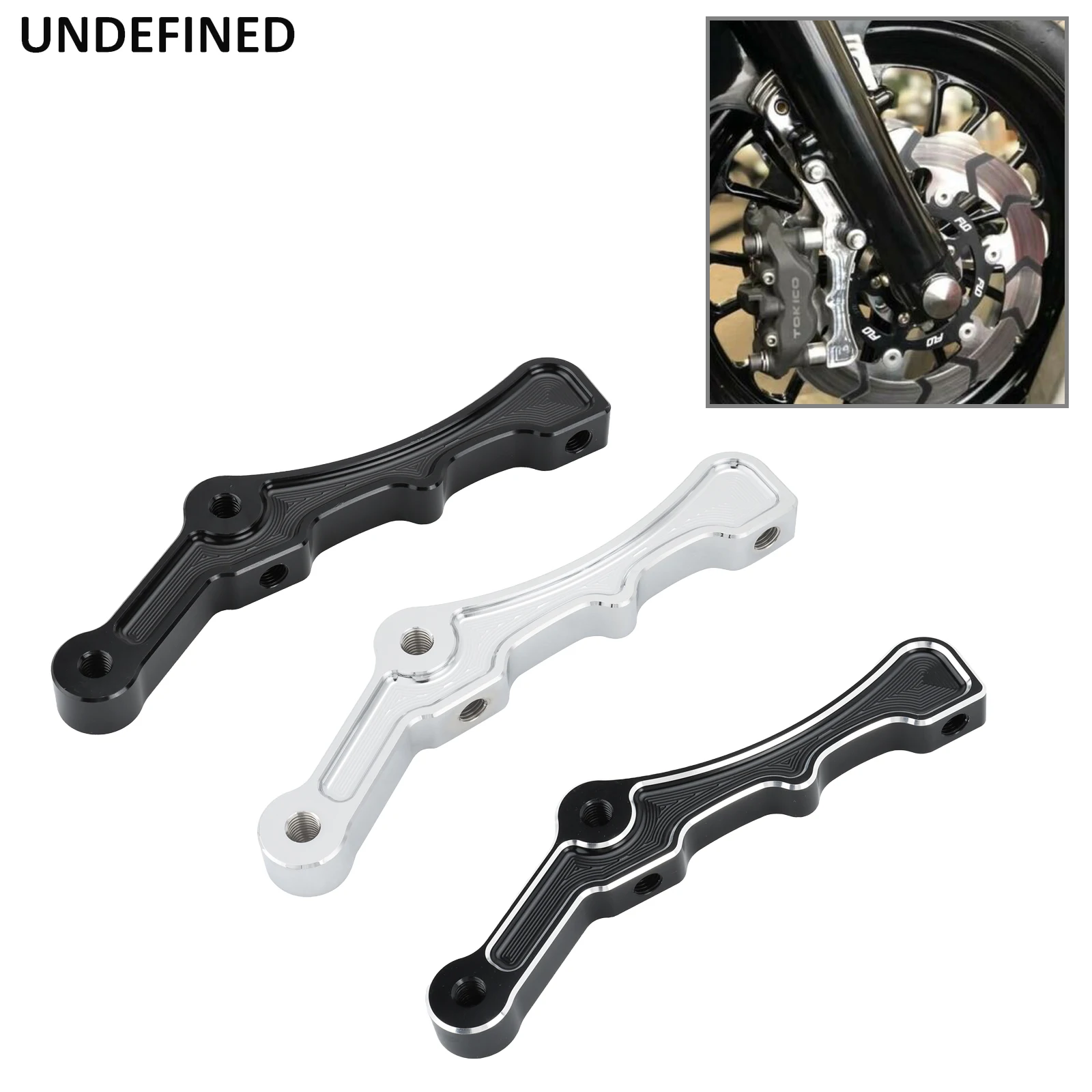 

Motorcycle Radial Brake Caliper Bracket Front Disc Brake Clip Mount For Harley Touring Sportster Softail 11.5" And 11.8" Rotors