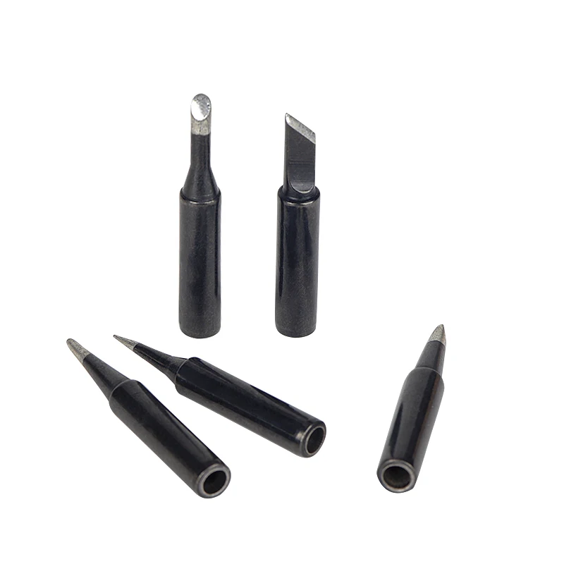 JCD 5PCS/Lot Soldering Iron Tips KE50 3C D2.4 B1.0 I0.8 900M Silver Black Copper Electric Soldering Iron Head For 908S 908 8898