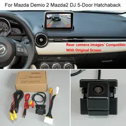 For Mazda Demio 2 Mazda2 DJ 5-Door Hatchaback Car Rear View Reverse Backup Camera RCA & Original Screen Compatible