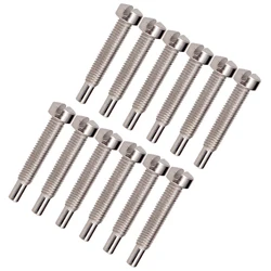 Durable 12 Pieces Iron Pickup Humbucker Polepiece Mounting Screws for Electric Guitar Replacement Parts Silver