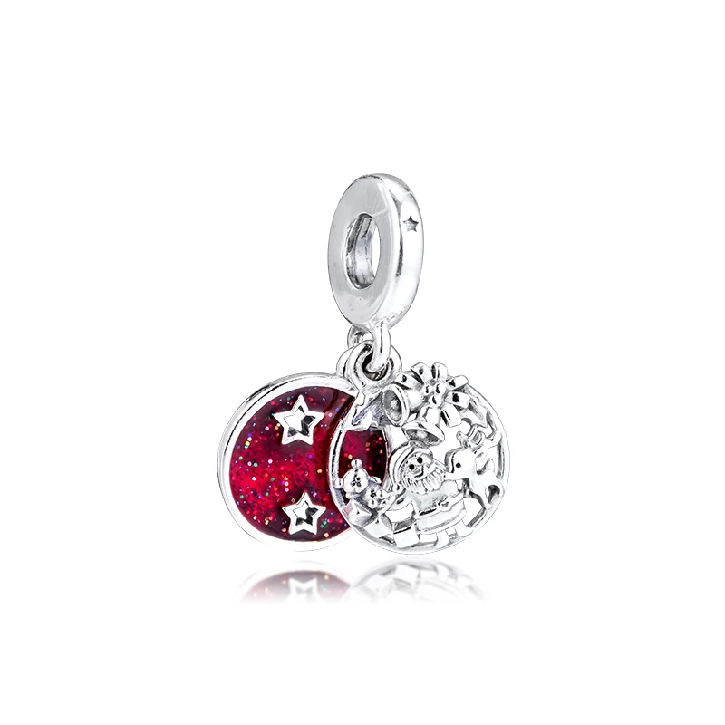 

Charms fits for Bracelets Necklaces 100% 925 Sterling Silver Jewelry Santa Love Peace Joy Beads Free Shipping